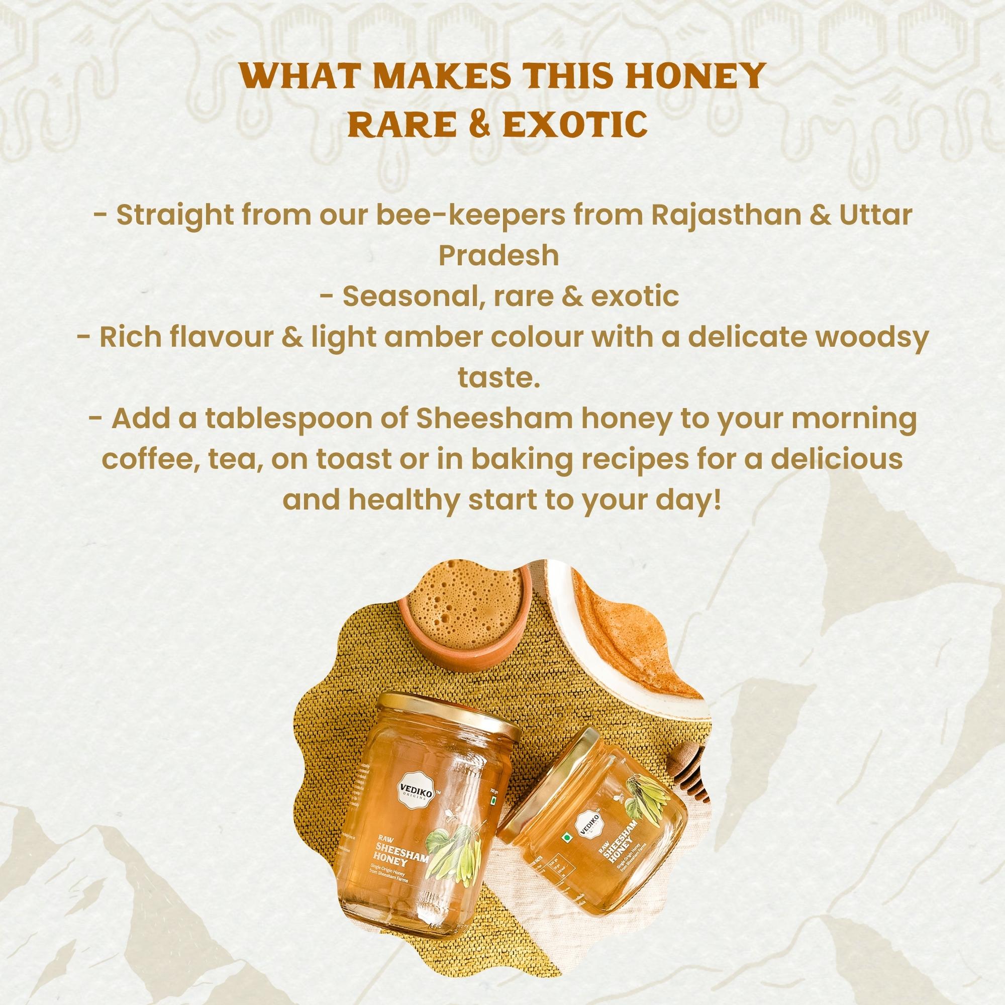 Vediko Origins Raw Sheesham Honey