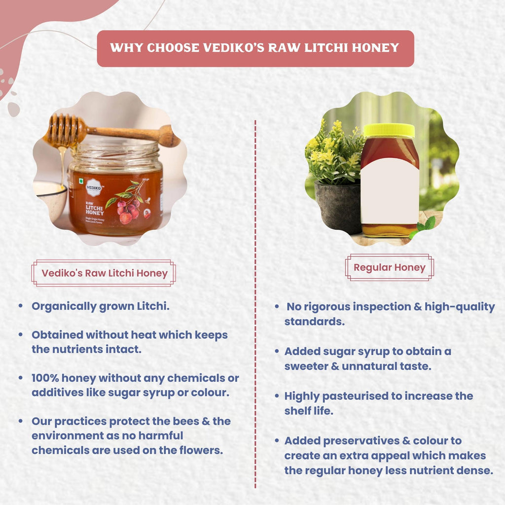 Vediko Origins Raw Litchi Honey