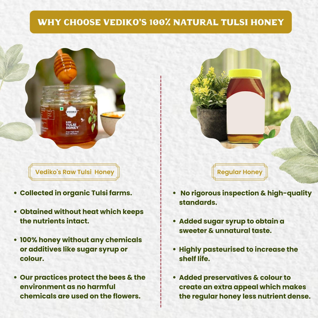 Vediko Origins Raw Tulsi Honey