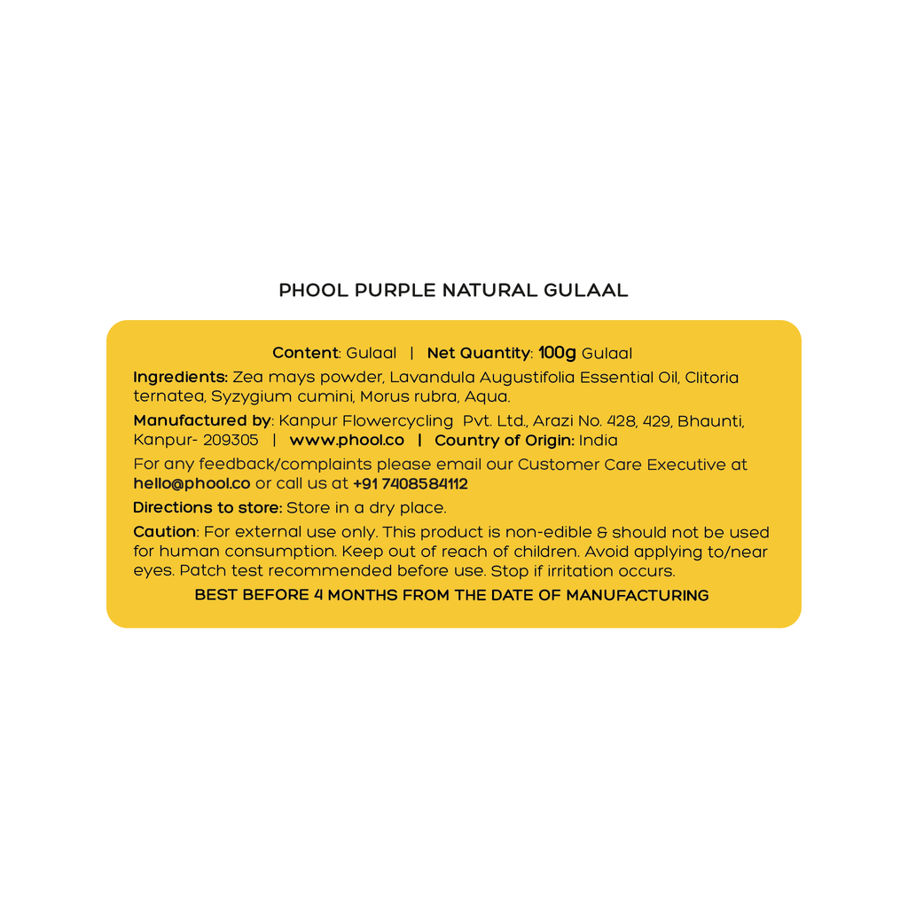 Phool Purple Natural Gulaal