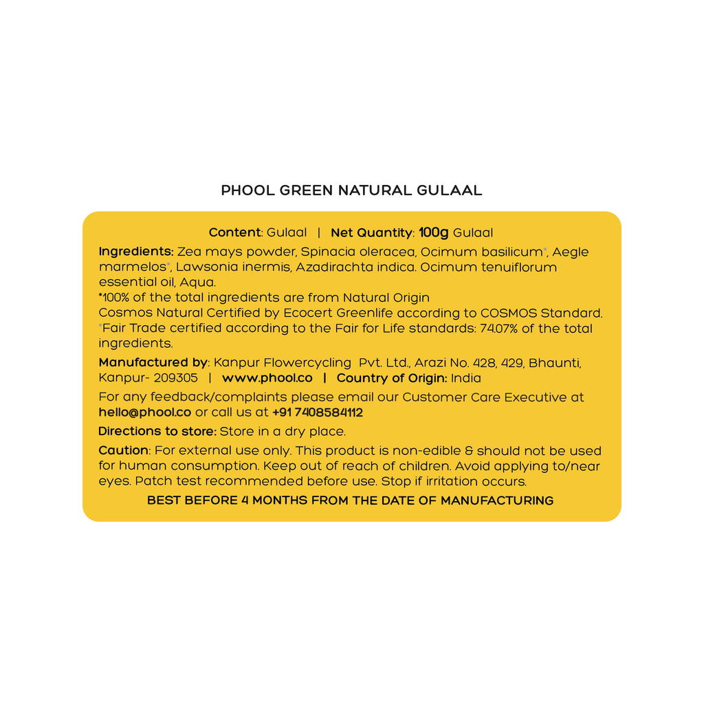Phool Green Natural Gulaal