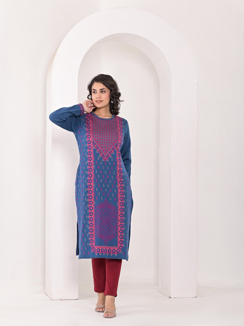 Juniper Neerja Indigo Heritage Kurta