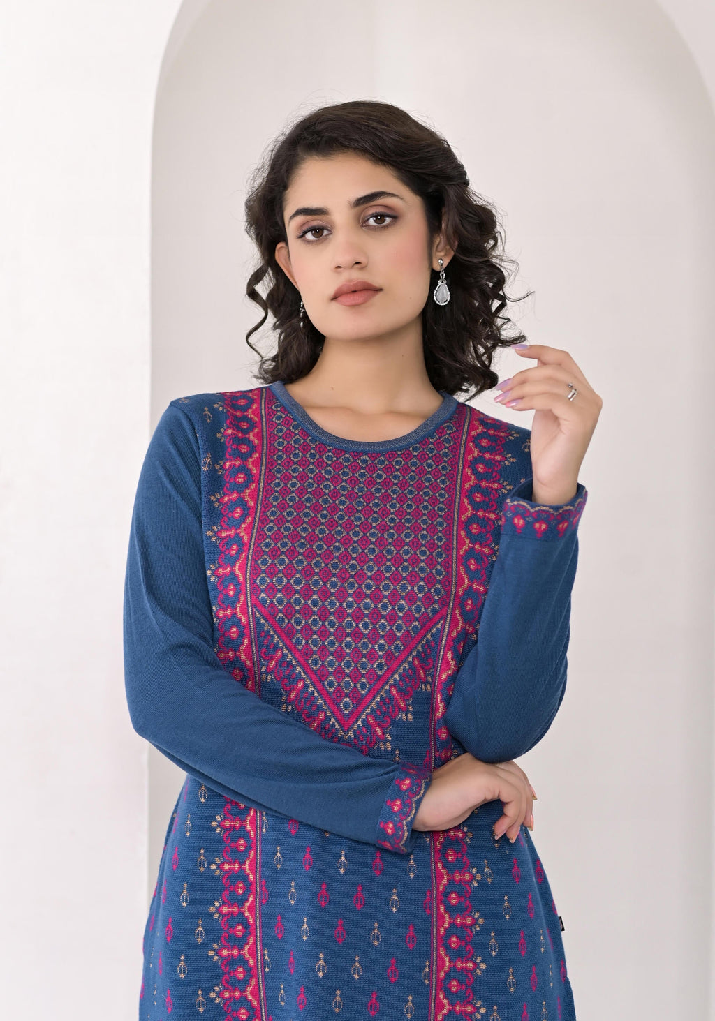Juniper Neerja Indigo Heritage Kurta