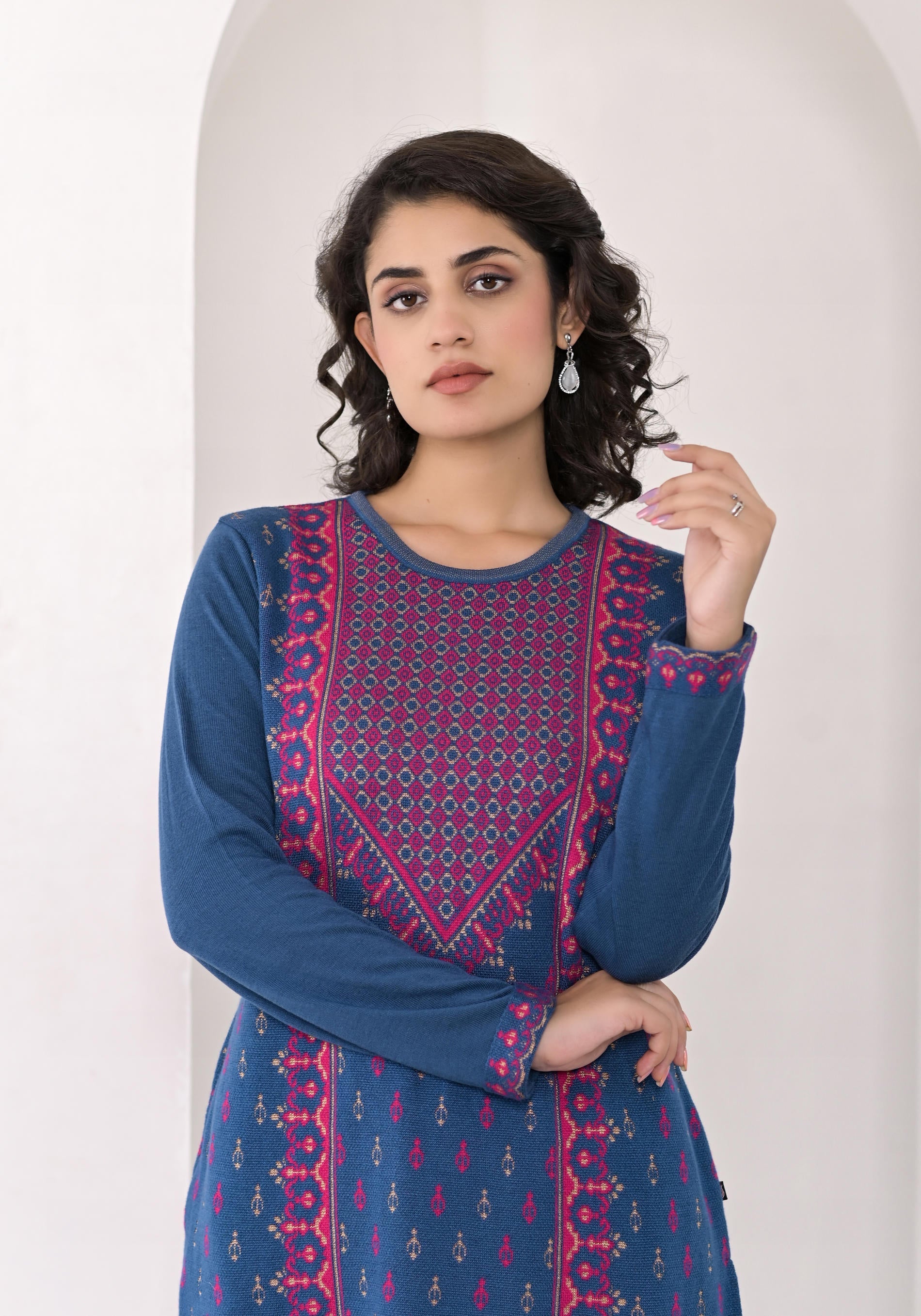 Juniper Neerja Indigo Heritage Kurta