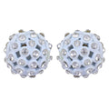Trendoo Jewelry Gold-Polished Stylish Fancyr White Studs