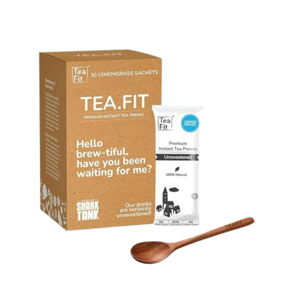 TeaFit Premium NO SUGAR Instant Lemongrass Tea Premix