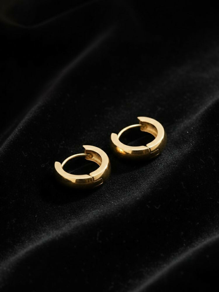 NVR Men's Set of 3 Multicolour Hoop Earrings