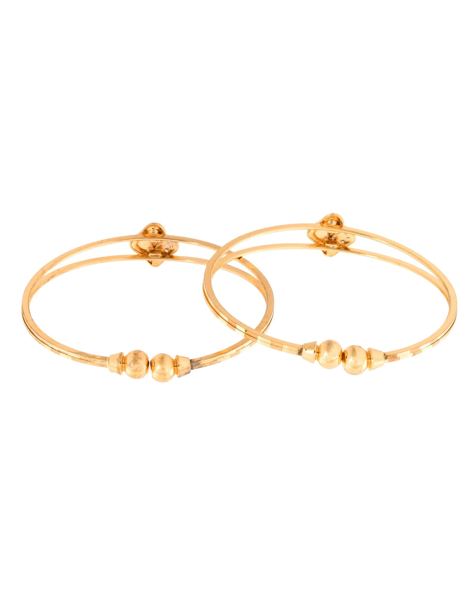 Jewels Nest Gold Plated Heart Design Bangles Set For Women – Daily & Party Wear