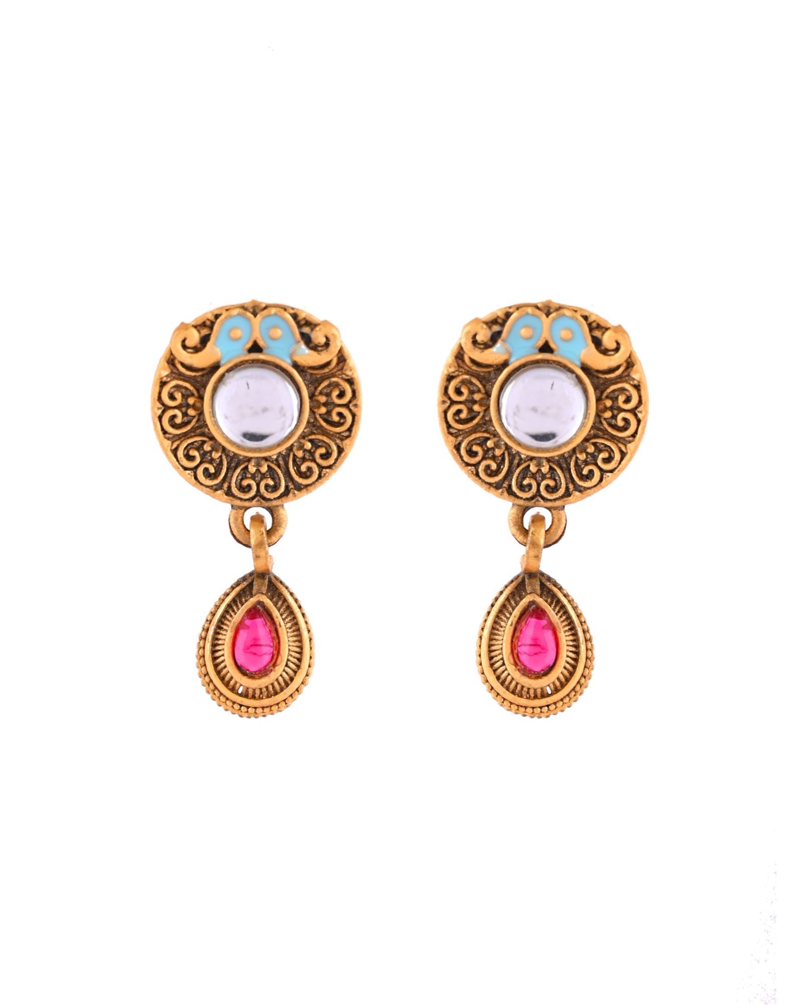 Jewels Nest Traditional Gold-Plated Kundan Mangalsutra Set For Women