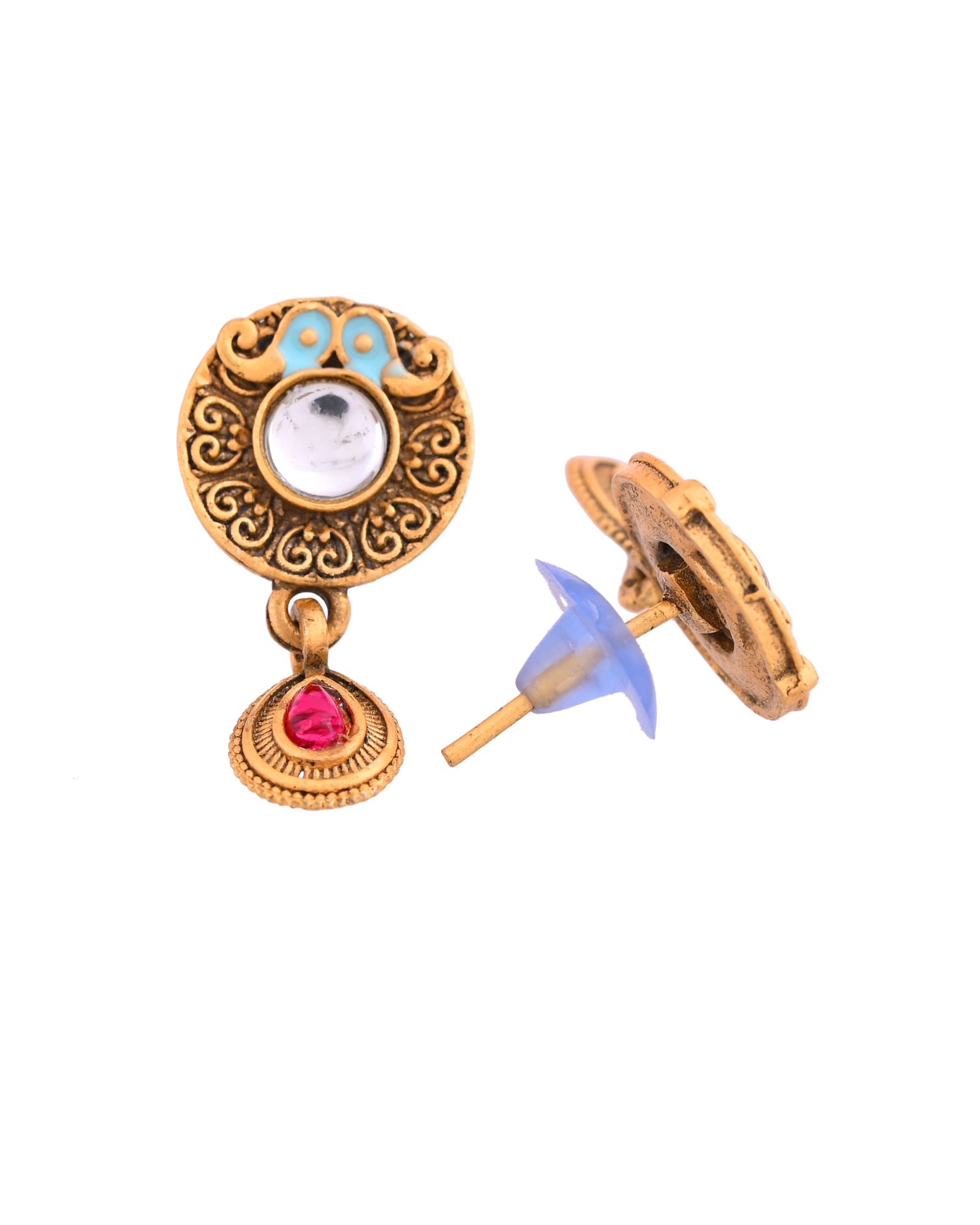 Jewels Nest Traditional Gold-Plated Kundan Mangalsutra Set For Women