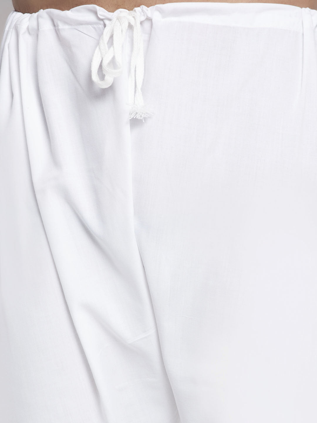 Jompers Men Pink And White Self Design Kurta with Pyjamas