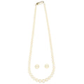 J Pearls Single Line Round Pearl Necklace - Real Pearl Jewelry