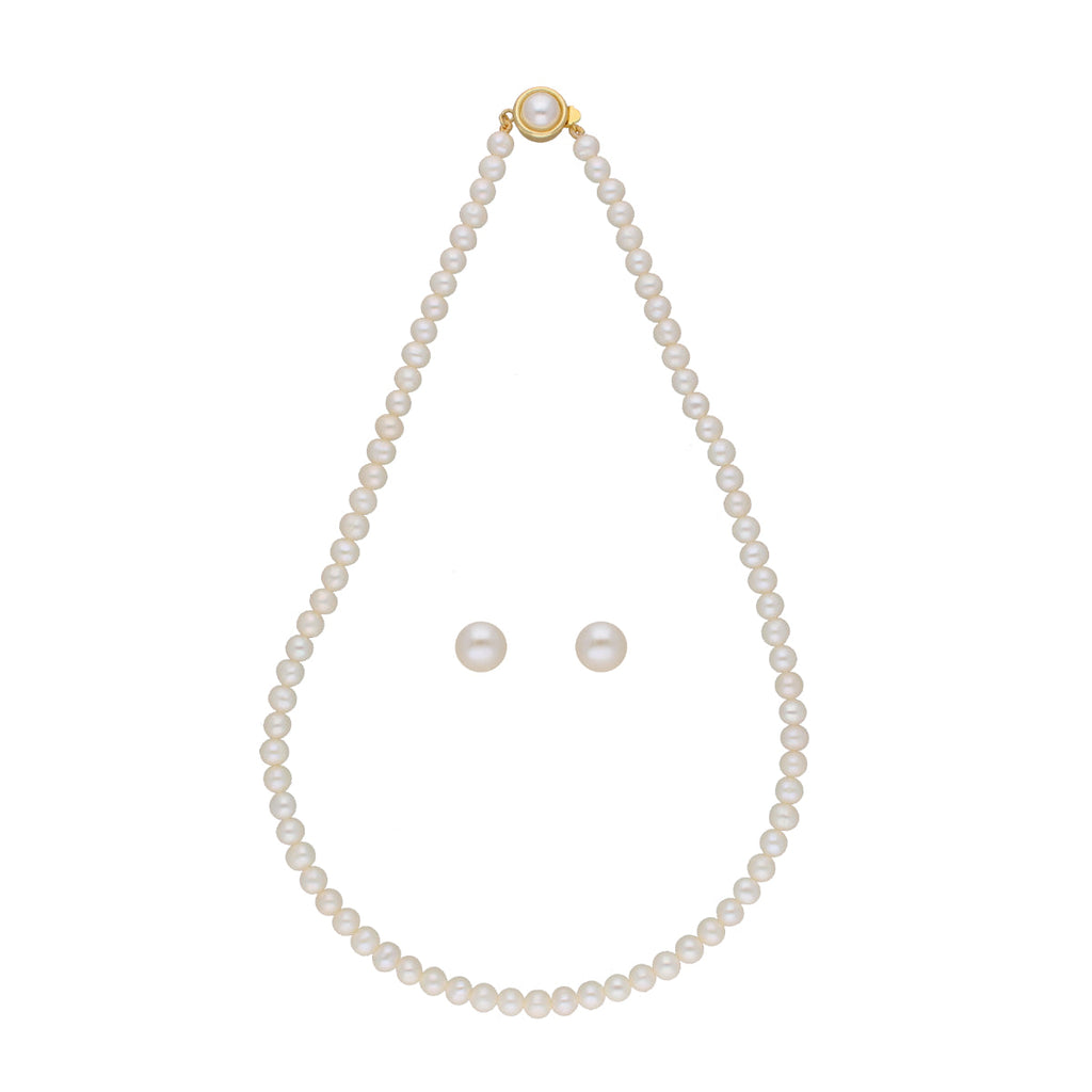 J Pearls Pratyusha 1 Line Pearl Necklaces - Real Pearl Jewelry