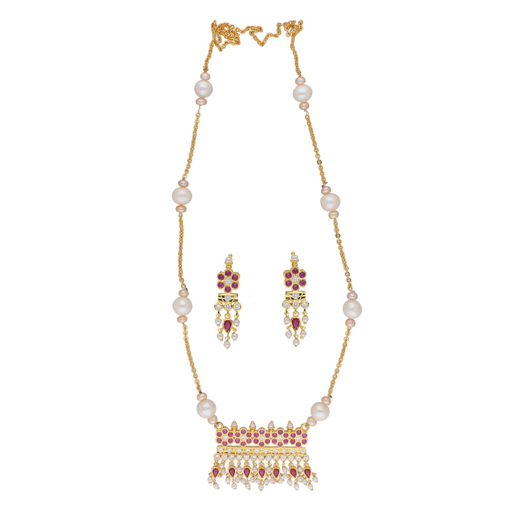 J Pearls Raksha 1 Line Round Pearl Necklaces - Real Pearl Jewelry