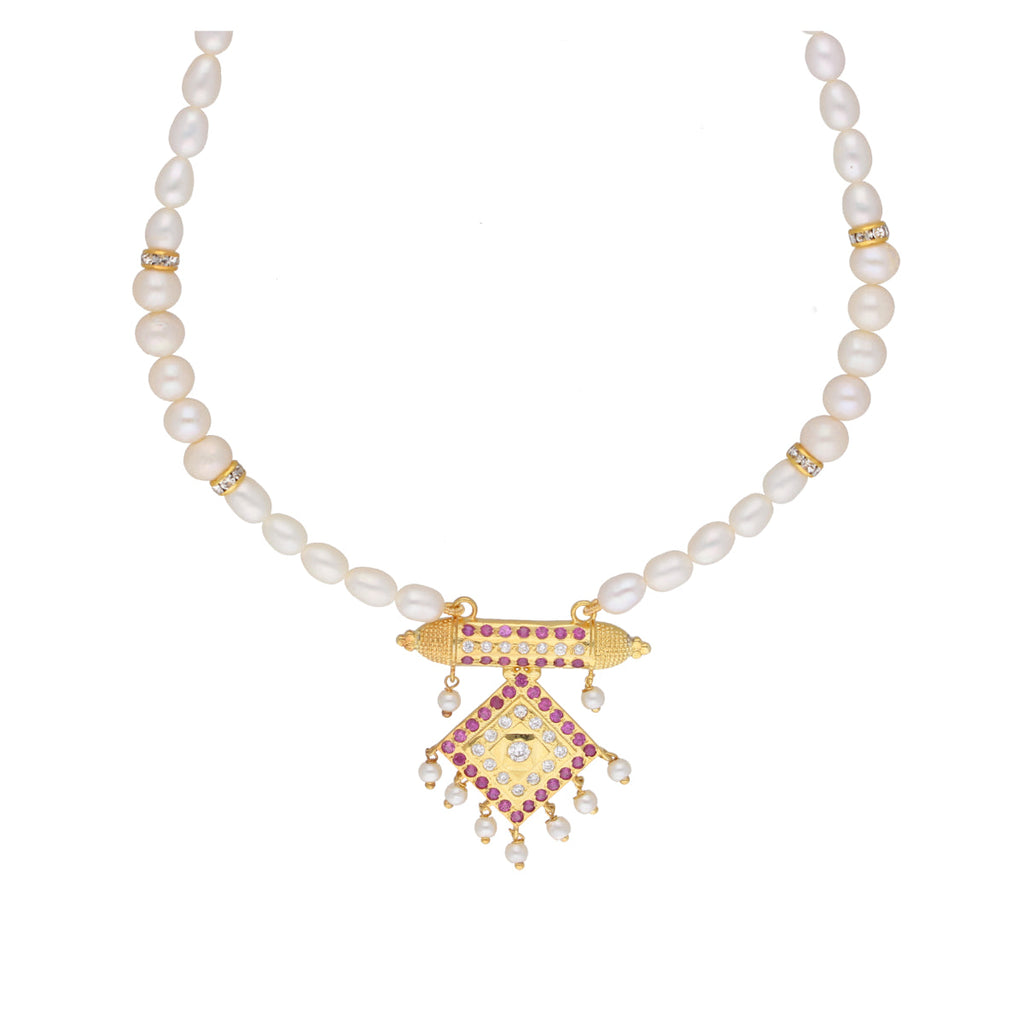 J Pearls Yochana 1 Line Round Pearl Necklaces - Real Pearl Jewelry