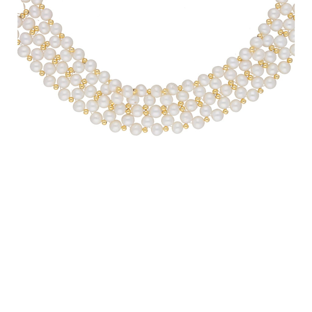 J Pearls Daisy Pearl Choker - Real Pearl Jewelry