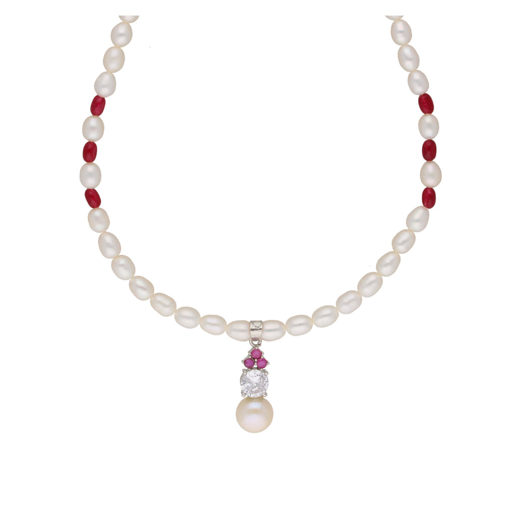 J Pearls Trendy Pearl Pendant Set - Real Pearl Jewelry