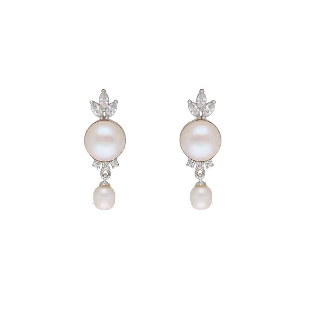 J Pearls Fashionable Pearl Pendant Set - Real Pearl Jewelry