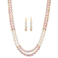 J Pearls Crusty Pearl Necklace Set - Real Pearl Jewelry