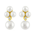 J Pearls Snow White Pearl Earrings - Real Pearl Jewelry