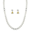 J Pearls White Single Line Pearl Necklace - Real Pearl Jewelry