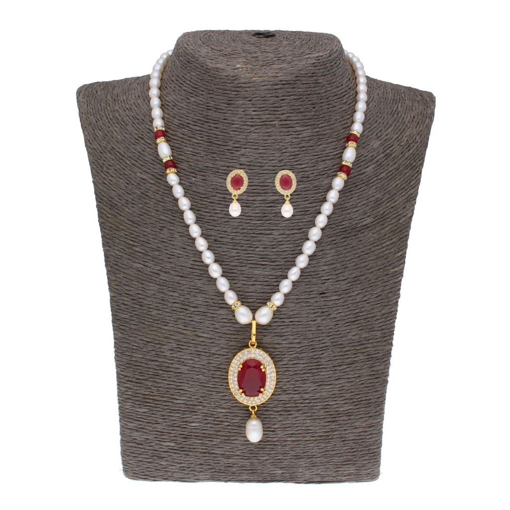 J Pearls Navishka Pearl Set - Real Pearl Jewelry