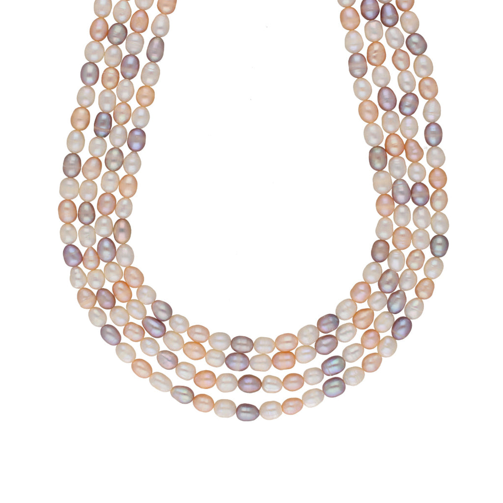 J Pearls Freena 4 Lines Pearl Sets - Real Pearl Jewelry