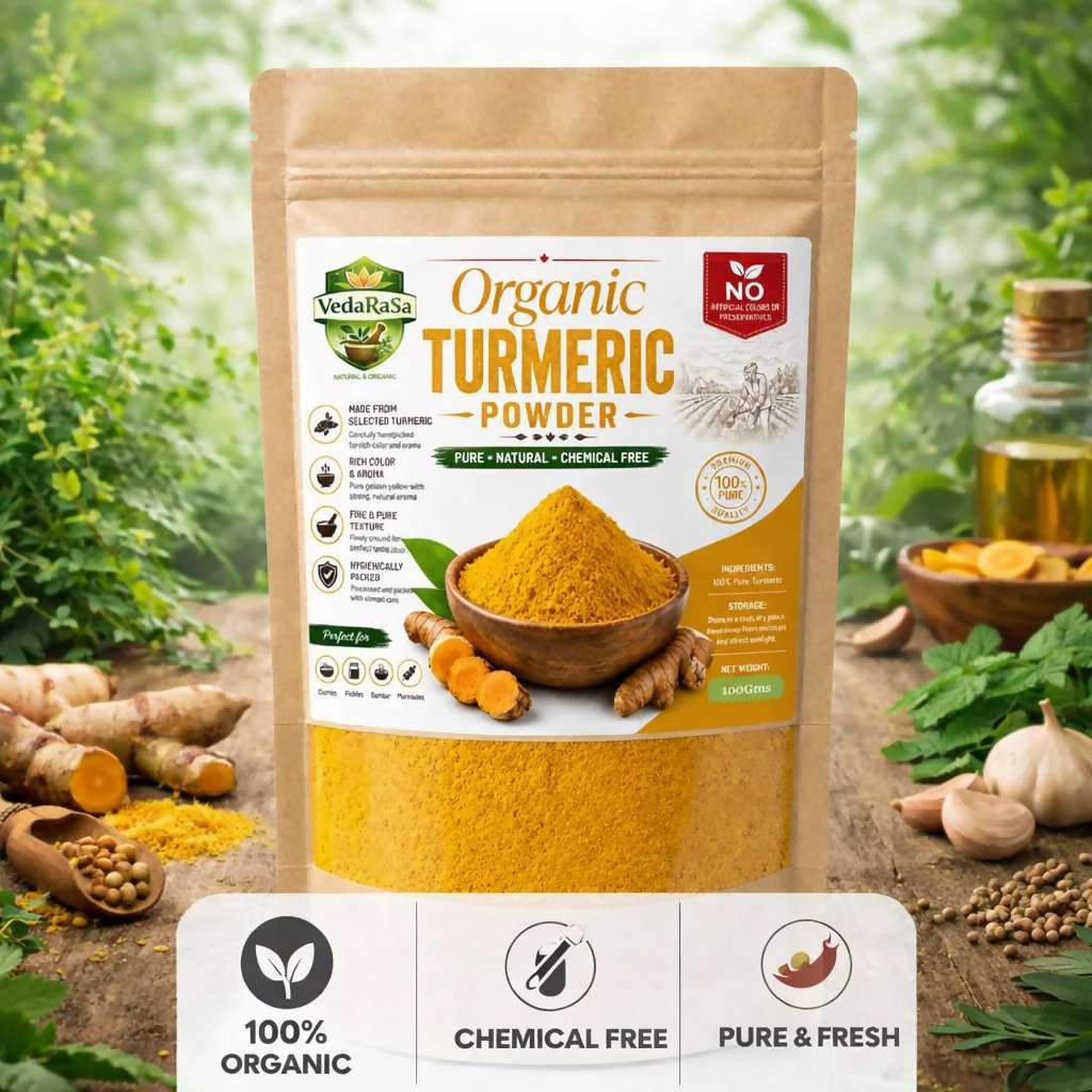 VedaRasa Organic Turmeric Powder Premium Quality