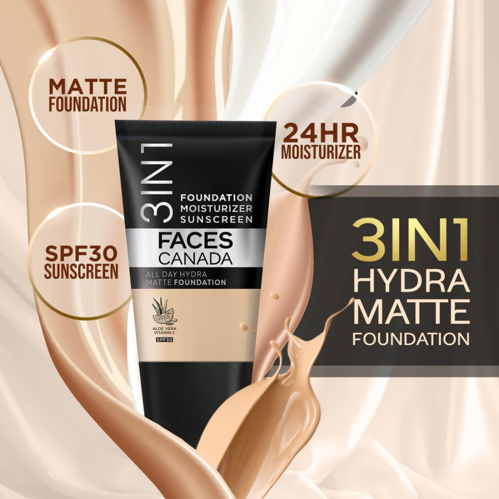Faces Canada All Day Hydra Matte Mini Foundation - Medium Natural 022