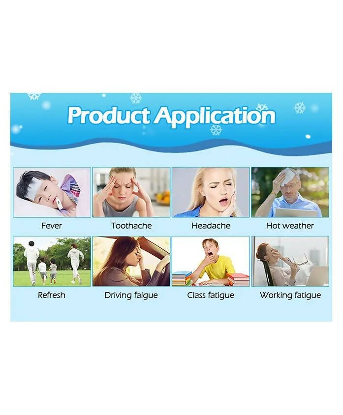 AHC Baby & Kids Cooling Gel Patch For Fever Colour changing Patch - 4 Pcs