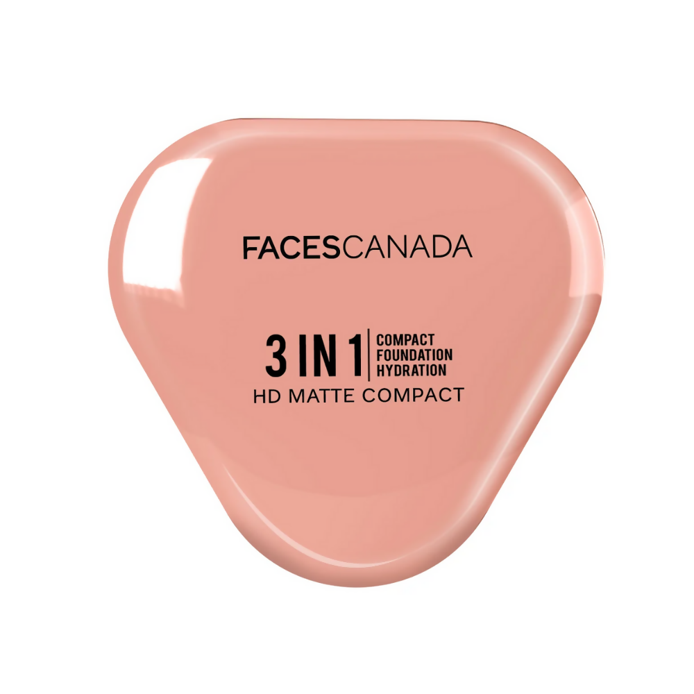 Faces Canada 3 in 1 HD Matte Compact - Absolute Ivory 01