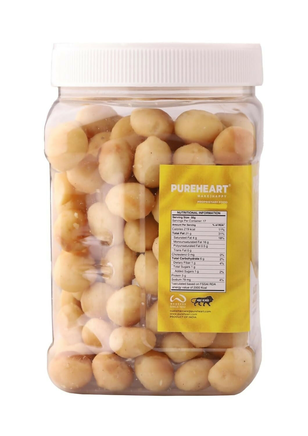 Pureheart Nutreat Combo of Natural Macadamia and Salted Roasted Macadamia