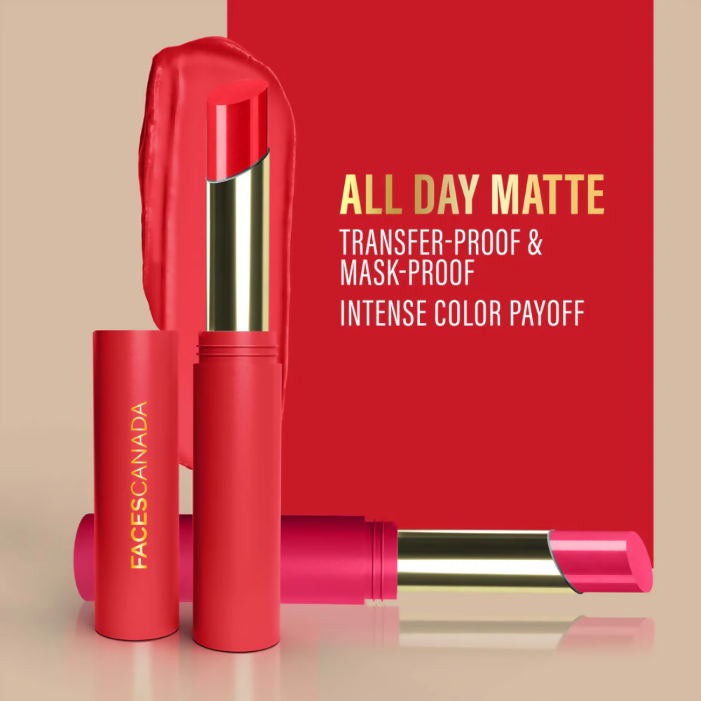 Faces Canada 3 in 1 LongStay Matte Lipstick - Day Dream Pink 02