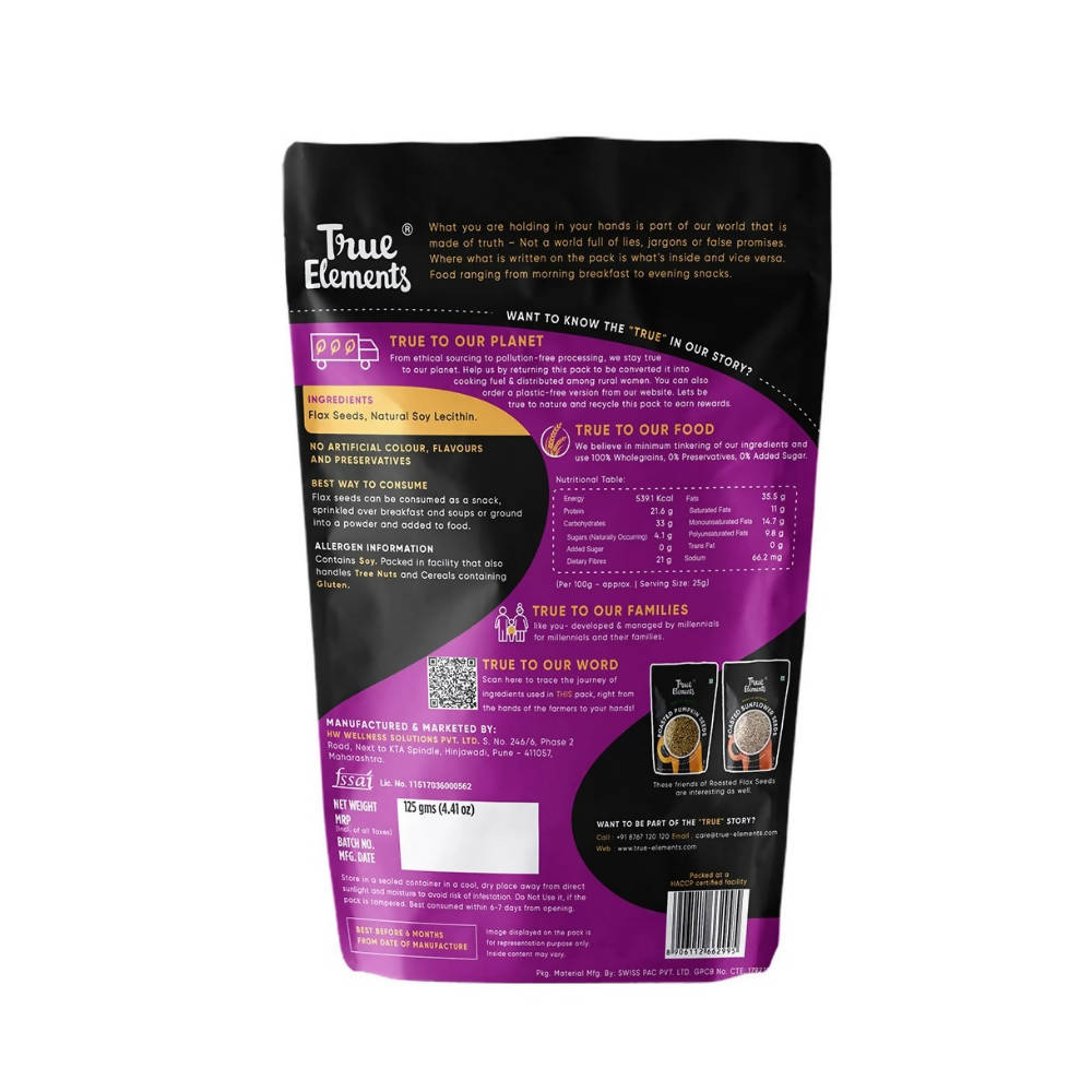 True Elements Roasted Flax Seeds