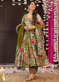 Vegaa Fashion Mehndi Muslin Digital Print Designer Salwar Suit