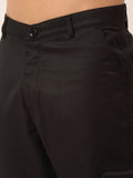 Jainish Men's Casual Cotton Solid Cargo Pants ( KGP 154 Black )