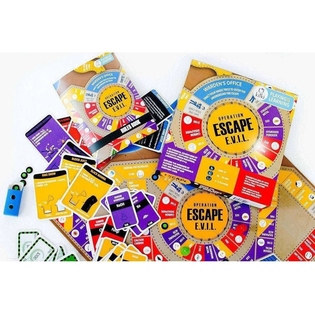 Wood Operation Escape Evil Fun Board Game Based on Chemistry and Magic for Kids