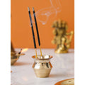 eCraftIndia Yellow Brass Incense Stick Holder