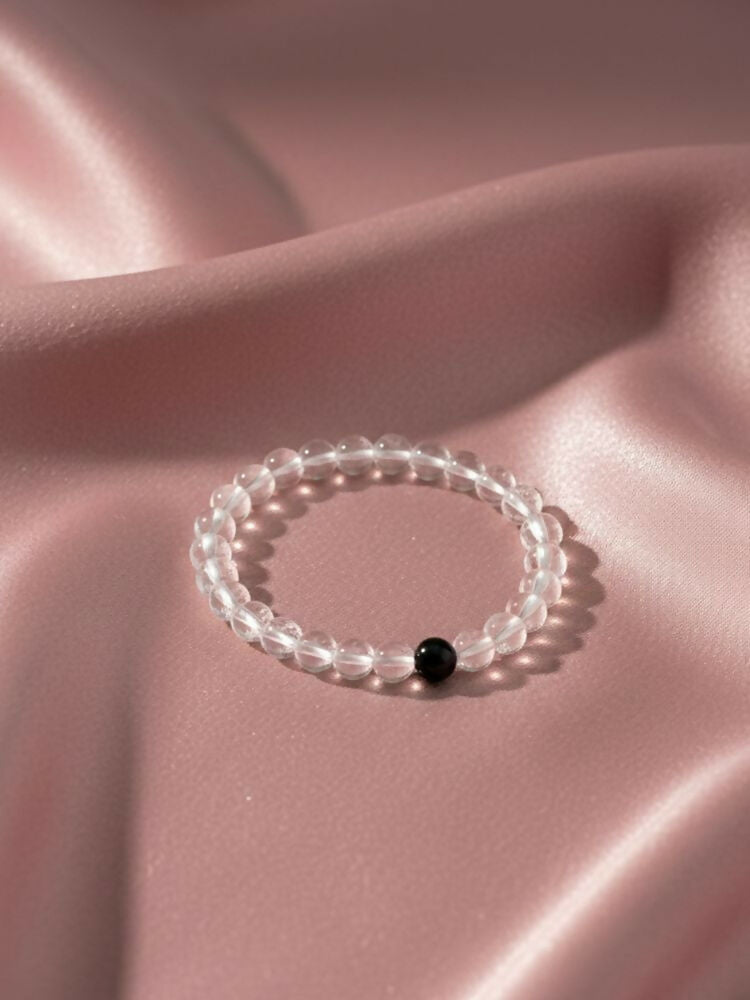 NVR White Crystal Evil Eye Bracelet for Men & Women