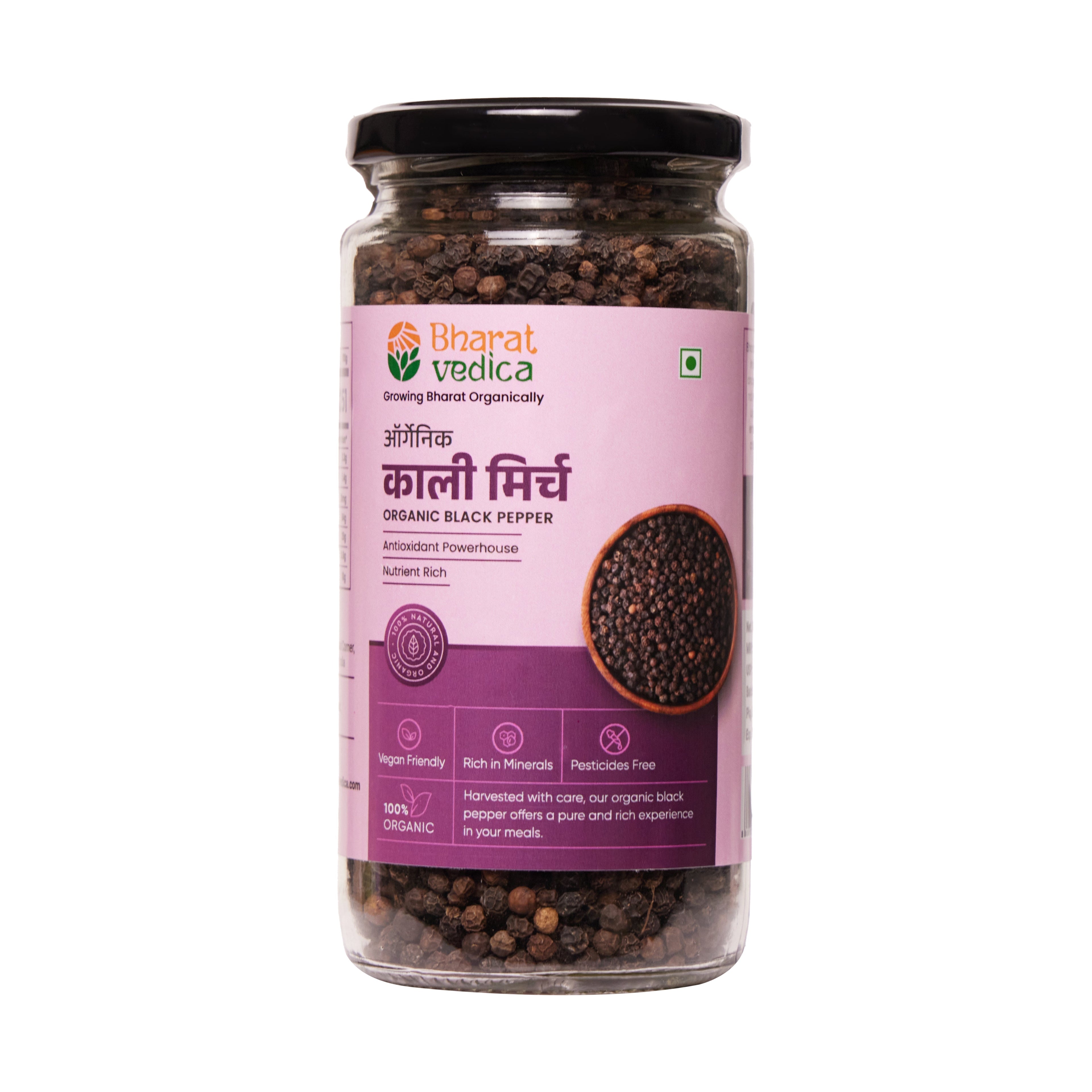 Bharat Vedica Organic Black Pepper - Kali Mirch