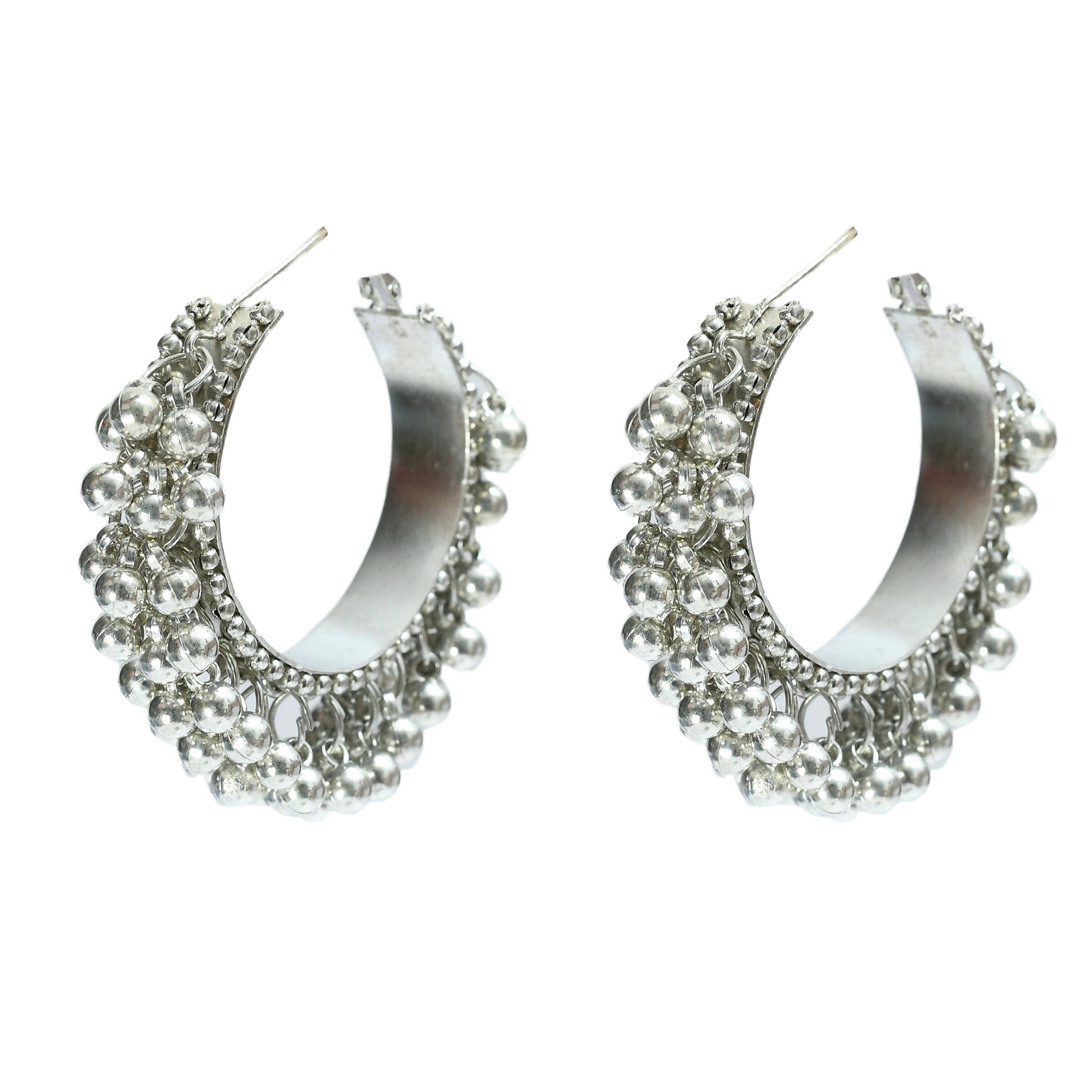 Mominos Fashion Johar Kamal Oxidised Silver-Plated Brass Finish Radha Kishan Long Necklace For Women (Silver)