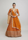Lehenga Mart Designer Indian Wedding Lehenga Choli-Orange