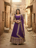 Lehenga Mart Designer Indian Wedding Lehenga Choli-Purple