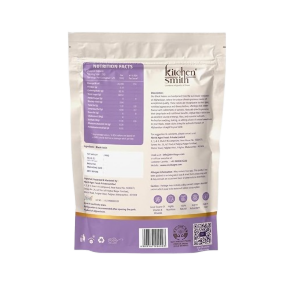 Kitchen Smith Afghani Seedless Black Raisin