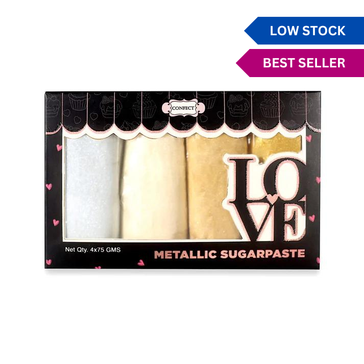 Confect Metallic Sugar Paste Multipack 4