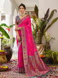 Shree Shyam Fashion Pink Soft Silk Saree