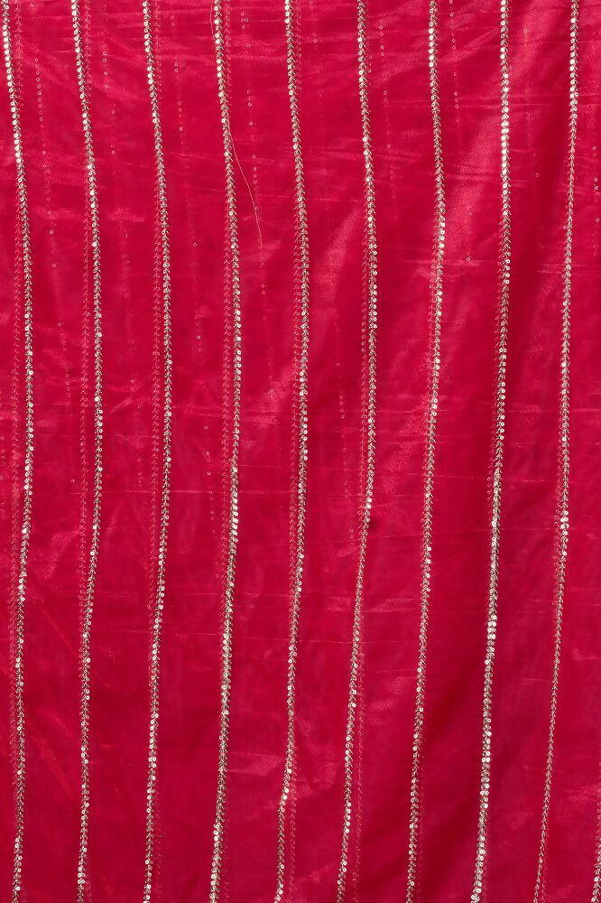 Joban Fashion Rani Pink Net Party Wear Sarees