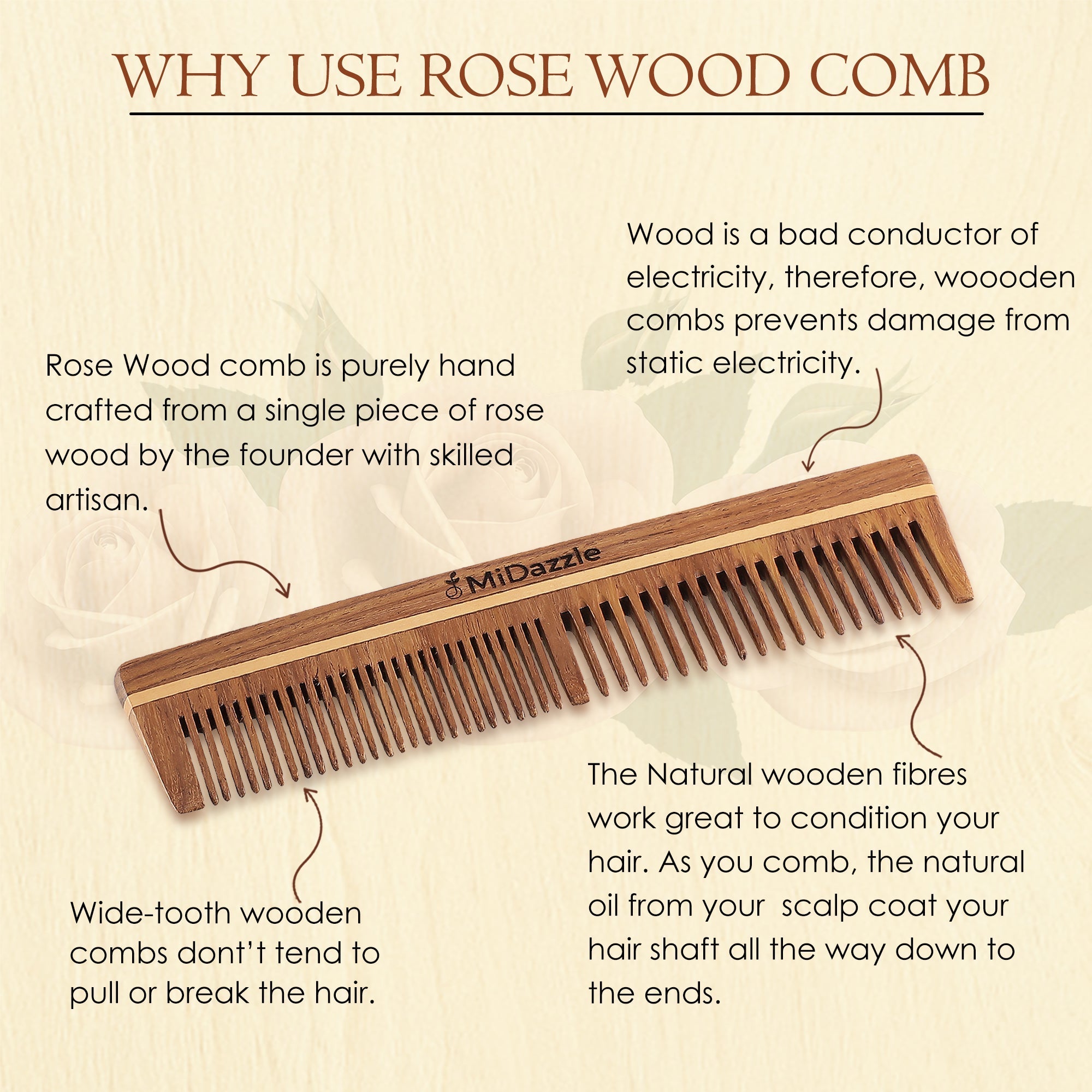 MiDazzle Grooming Comb (2 In 1) MIRC2005