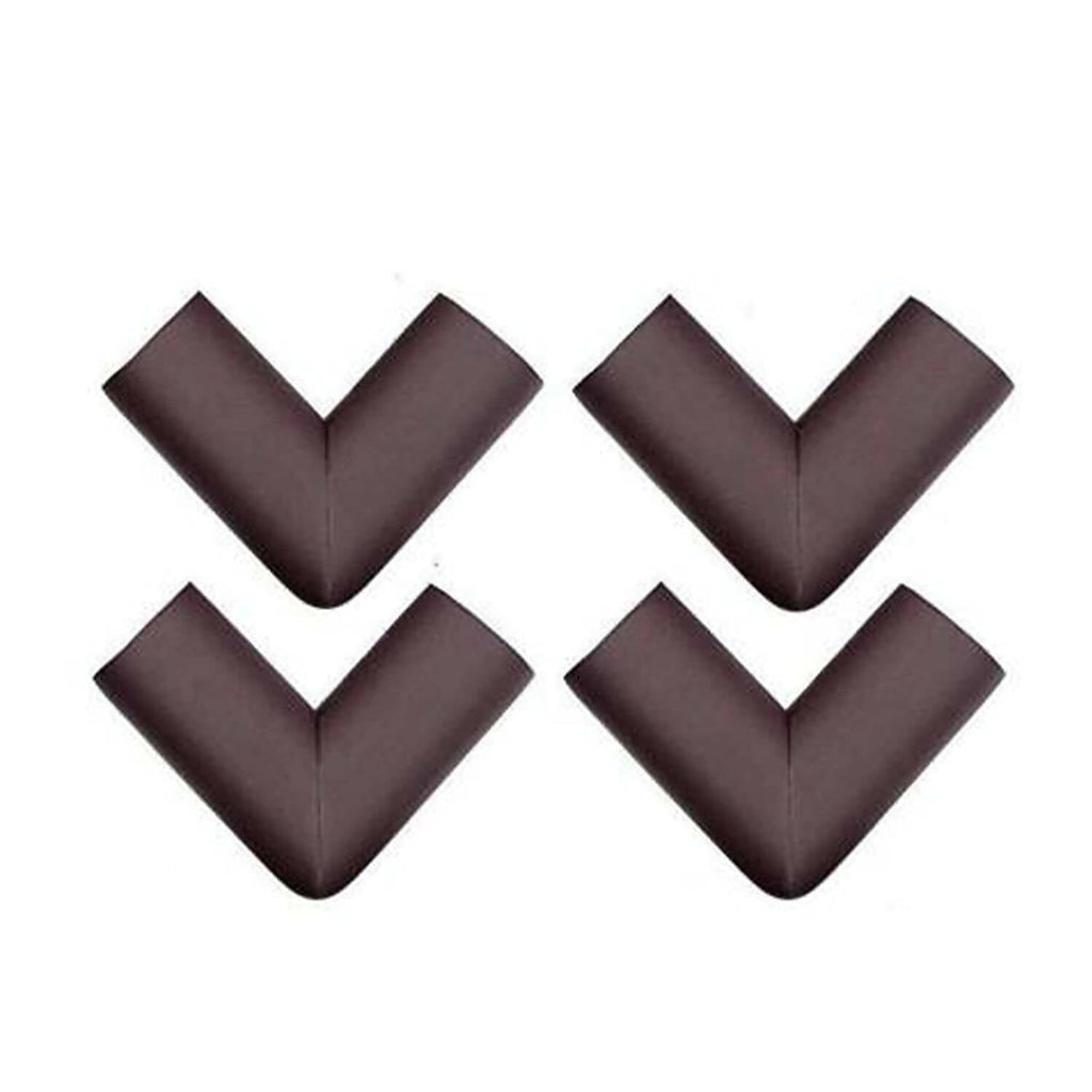 Safe-O-Kid Set of 4 Corner U Shaped Corner Guards for Kids safety- Brown-Large