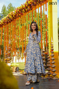 Aayaa Designer Printed Full Flared Suit